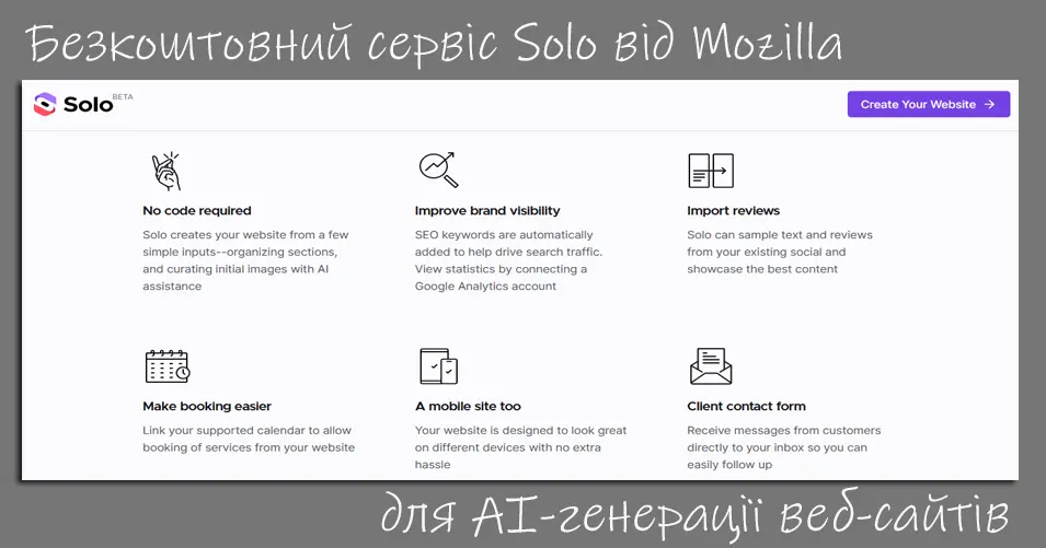 Mozilla випустила сервіс для AI-генерації веб-сайтів Solo 1.0